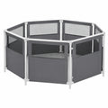Hochwertige Gartenmöbelabdeckung, wasserdicht und UV-beständig, 220x220x95 cm, robust und wetterfest, grau