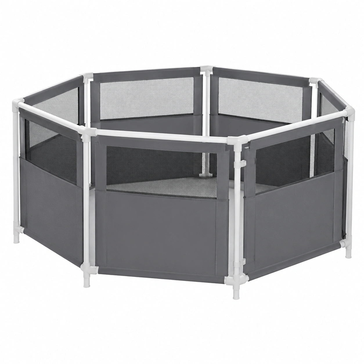 Hochwertige Gartenmöbelabdeckung, wasserdicht und UV-beständig, 220x220x95 cm, robust und wetterfest, grau